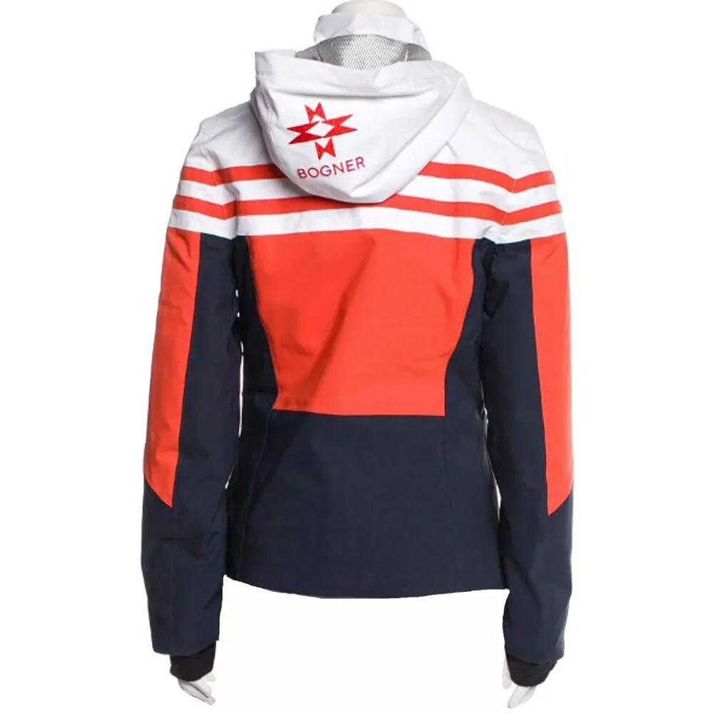 NEW $795 Bogner Unisex Kids Jacket! US XXL   Orange White & Navy  Waterproof